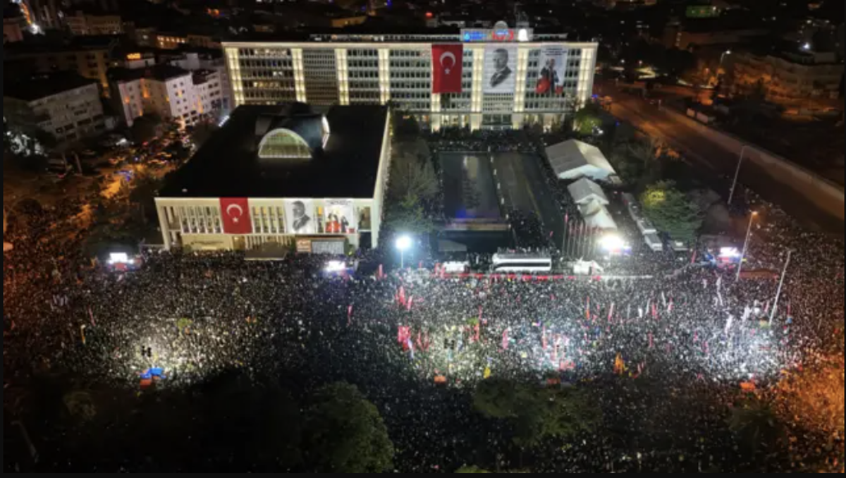 Saraçhane protestolarının ilk günleri.
