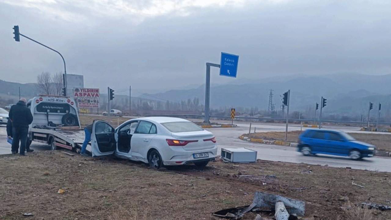 Kırıkkale-Ankara D200 kara yolunda kaza!