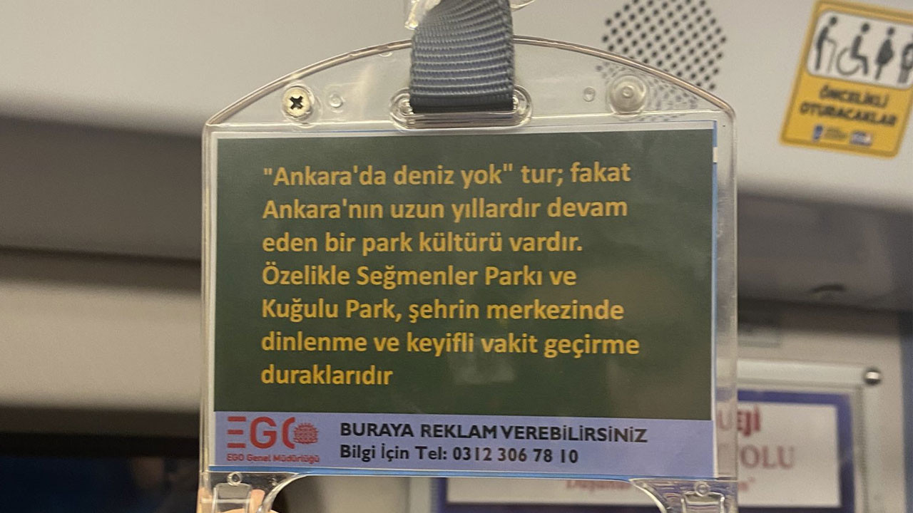 EGO'nun metrolara astığı yazım hatalı notu tartışma yarattı