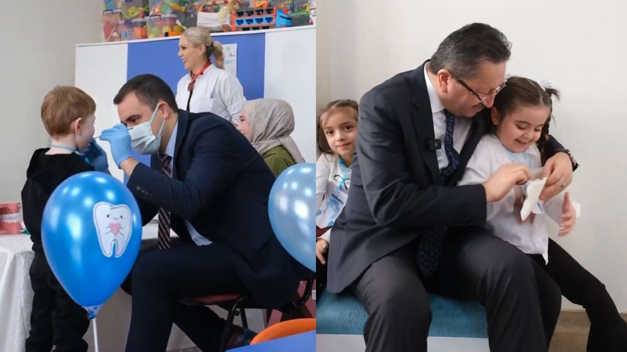 Altındağlı miniklere diş taraması