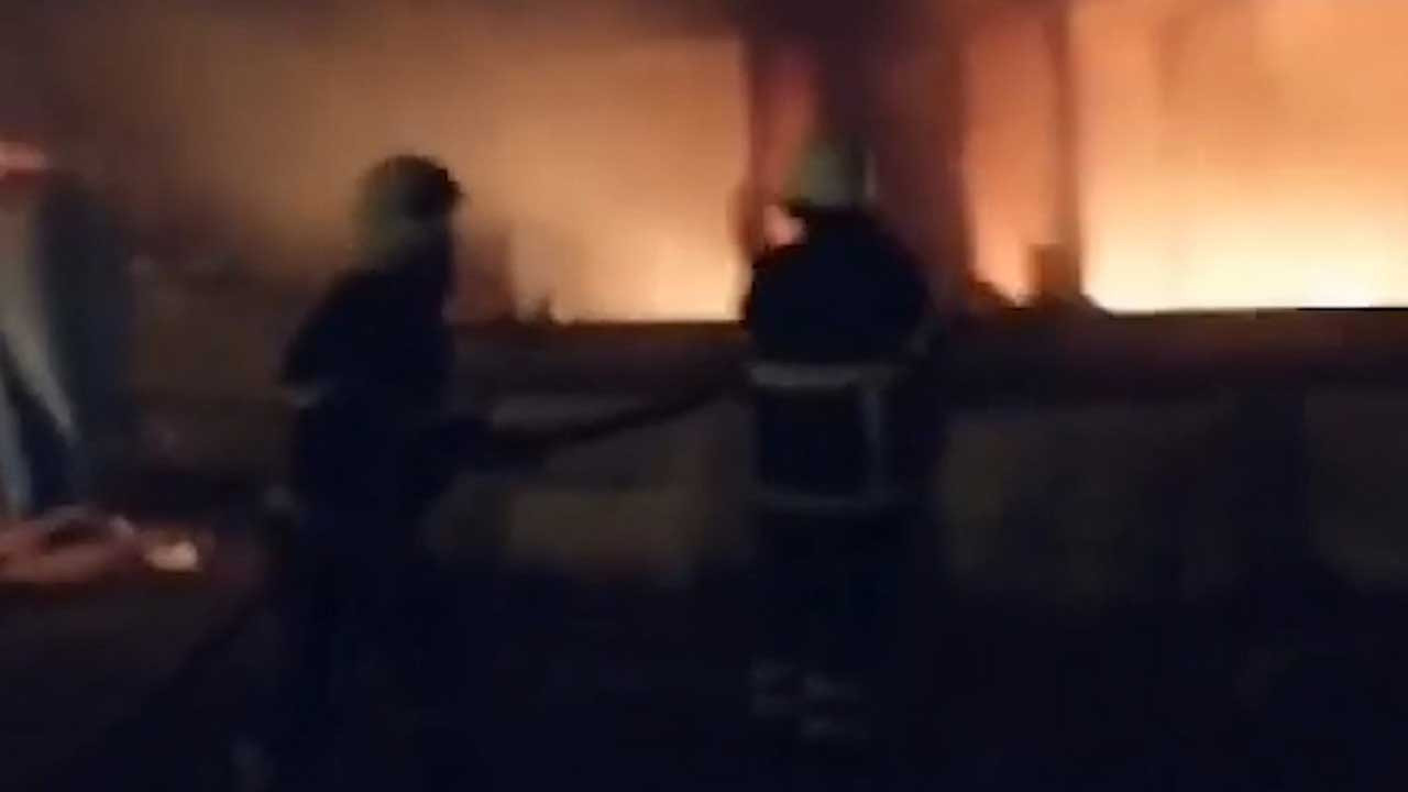 Kırıkkale’de baraka yangını paniğe neden oldu