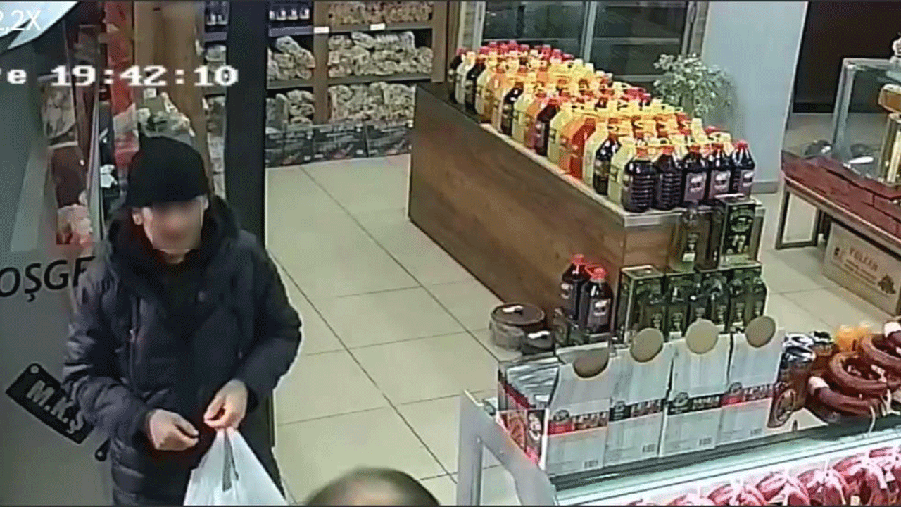 Ankara’da sahte altınla alışveriş yapan şüpheli güvenlik kamerasına yakalandı
