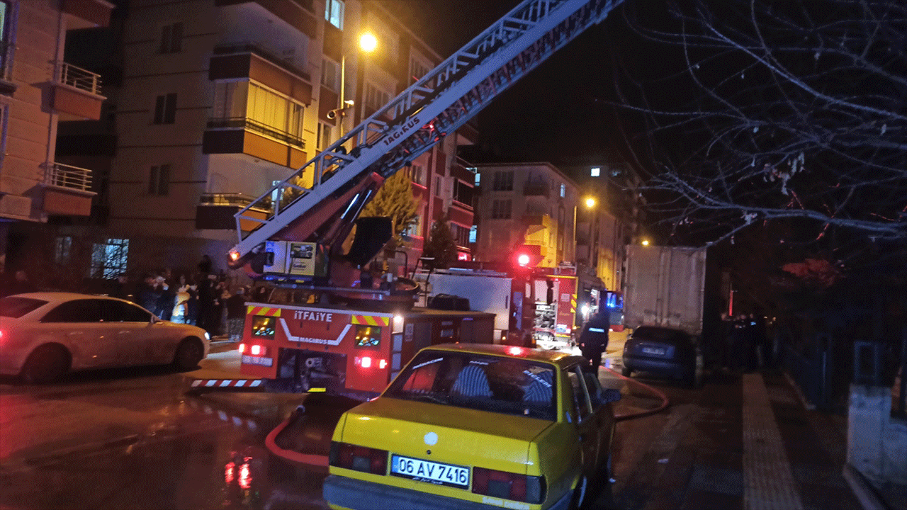 Kahramankazan'da ev yangını! 1 kişi öldü!