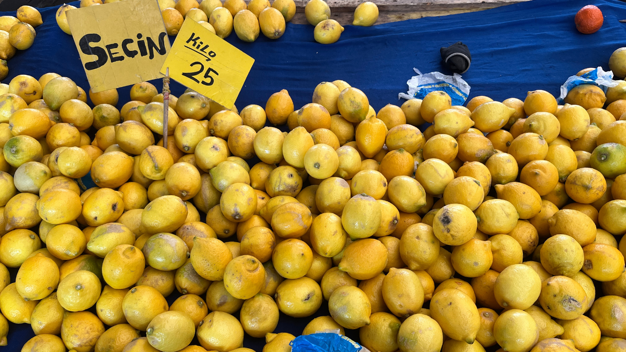 Limon fiyatları düşerken vatandaş hala almakta zorlanıyor!