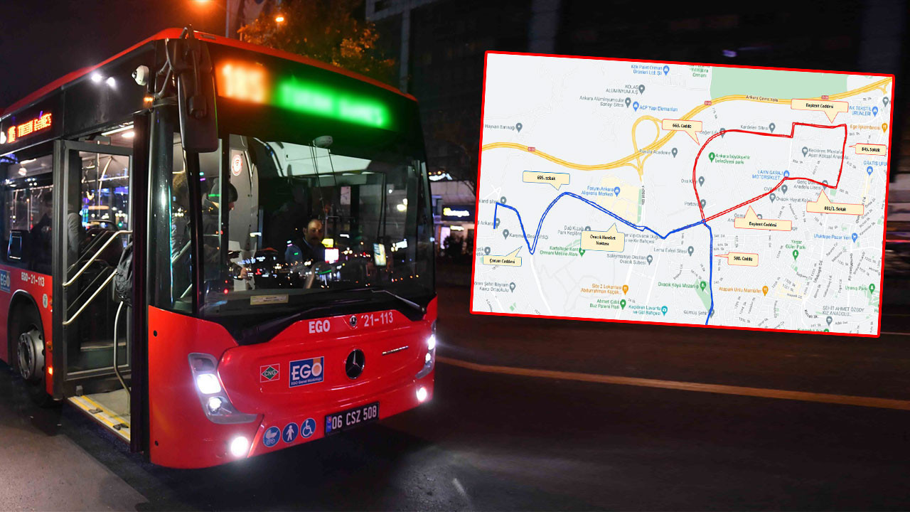 EGO duyurdu: Otobüs hattının güzergahı uzatıldı