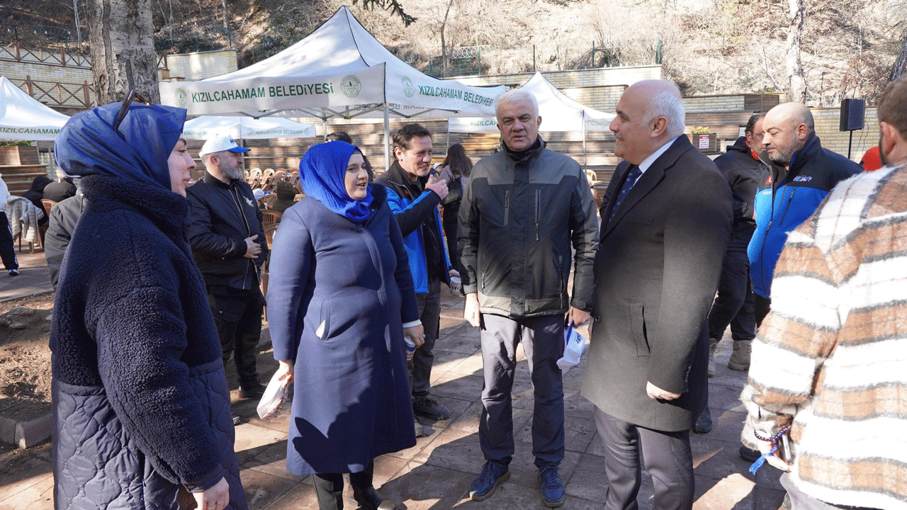 Kızılcahamam Soğuksu Milli Parkı'nda düzenlenen etkinlikte çocuklar unutulmaz anlar yaşadı