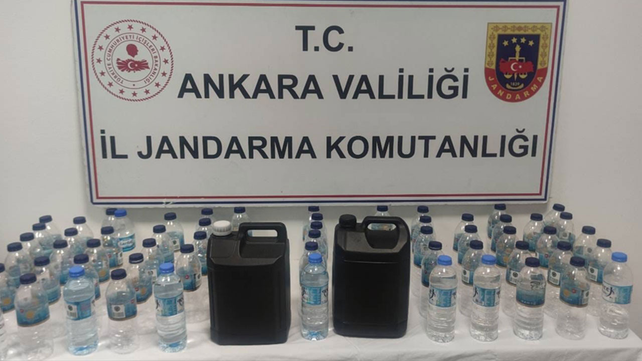 Ankara'da sahte içki operasyonu