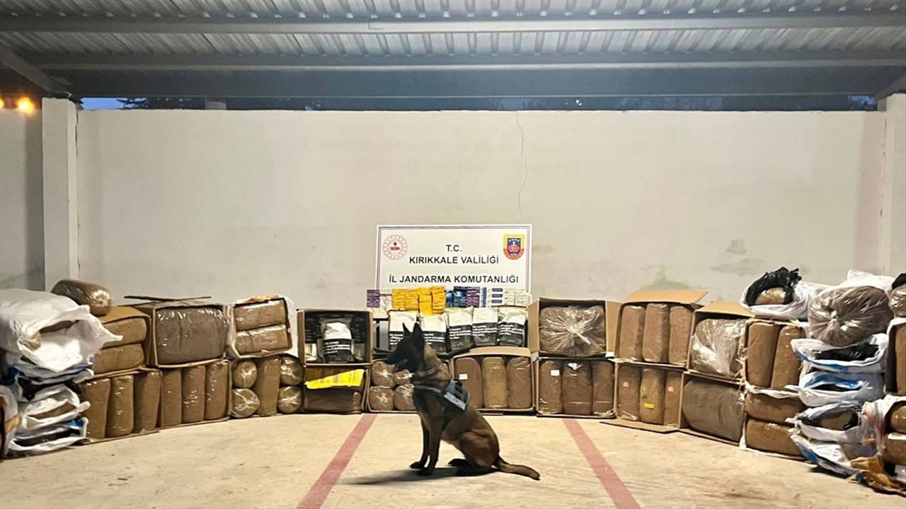 Kırıkkale’de kaçak tütün ve sigara operasyonu