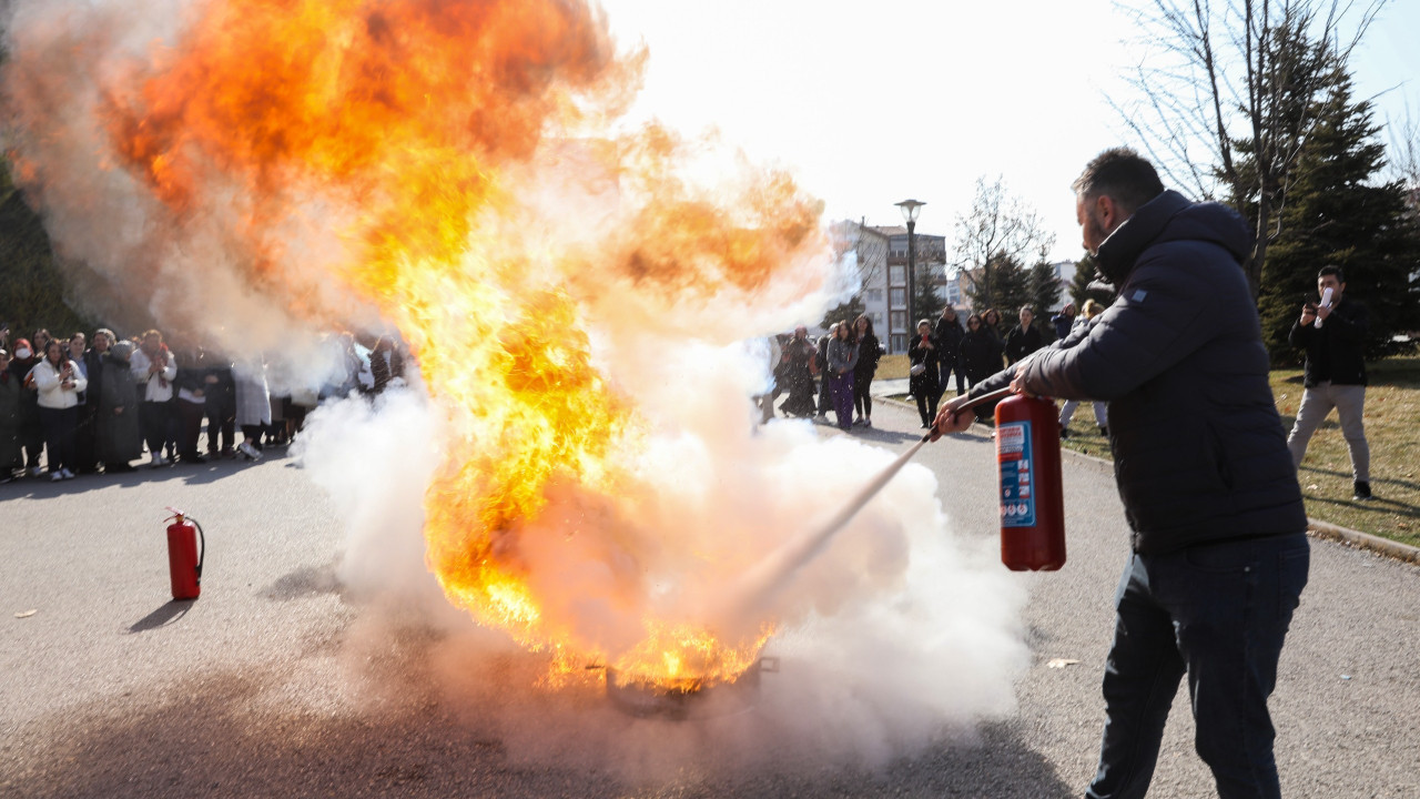 Etimesgut Kent Konseyi’nde yangın tatbikatı ile afet bilinci artırıldı