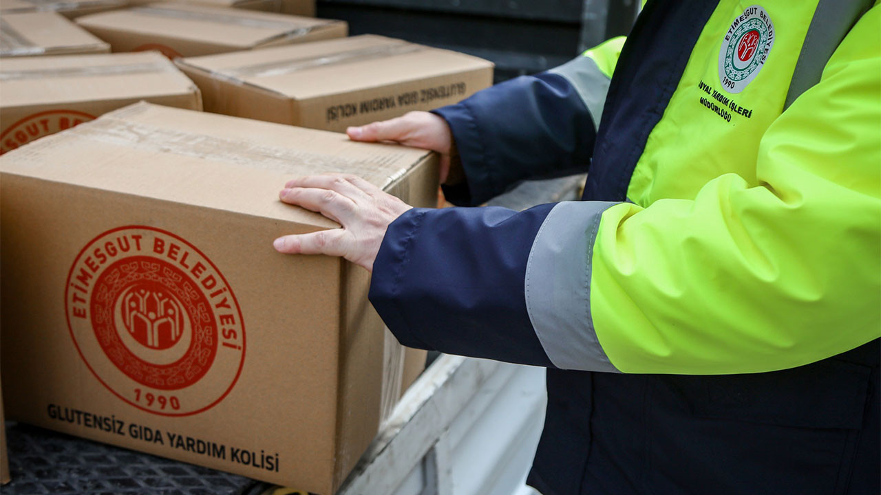 Etimesgut Belediyesinin çölyak hastalarına gıda desteği sürüyor