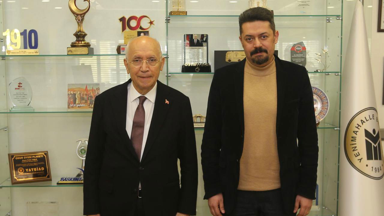 CHP ilçe başkanlarından Fethi Başkan Yaşar'a ziyaret