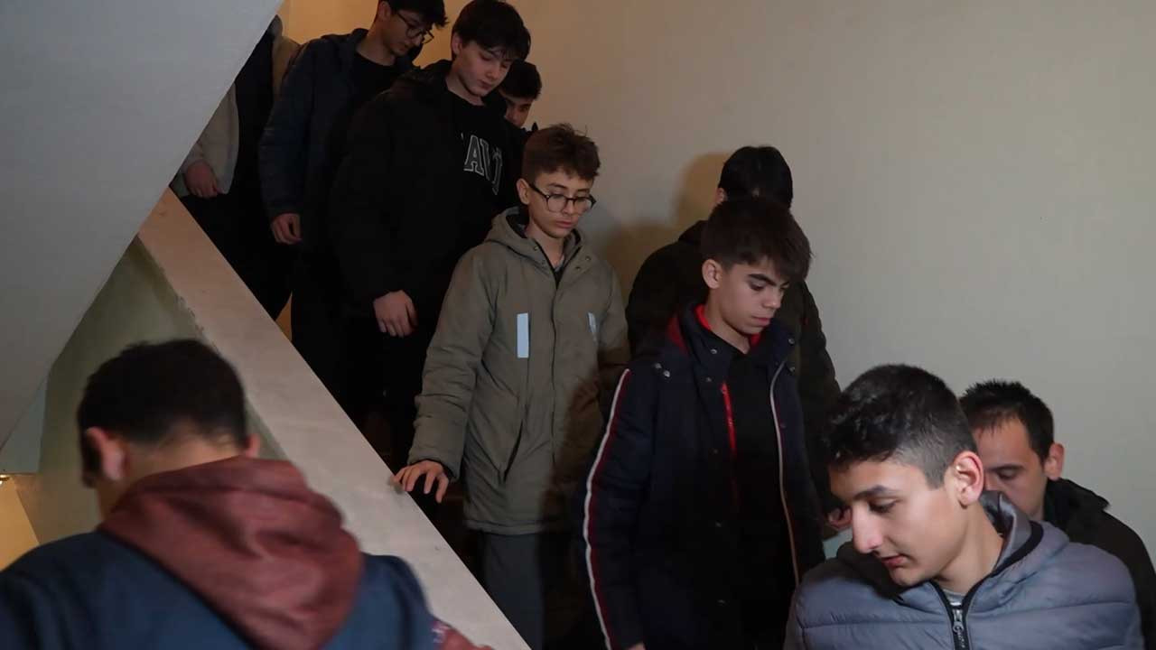 Kırıkkale'de pansiyonlu okullarda yangın tahliye tatbikatı gerçekleştirildi