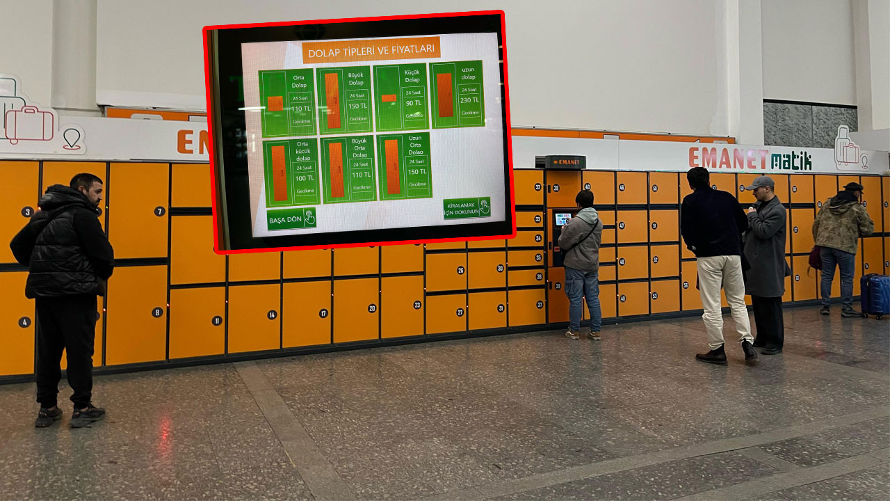 AŞTİ'de güncel emanet ücretleri: En küçük dolap 90 TL’den başlıyor