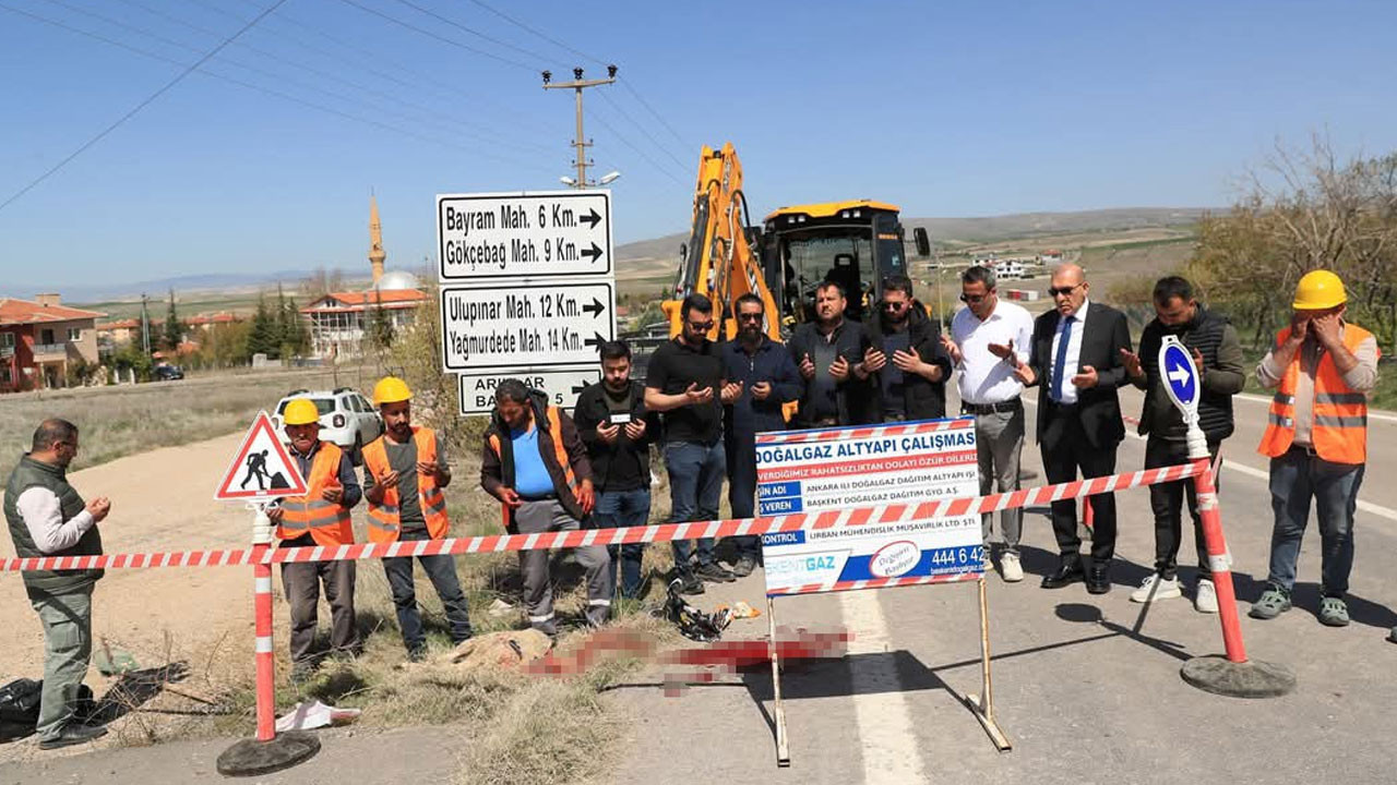 Ayaş’ta yılların hayali gerçek oluyor! Doğal gaz için ilk kazma vuruldu