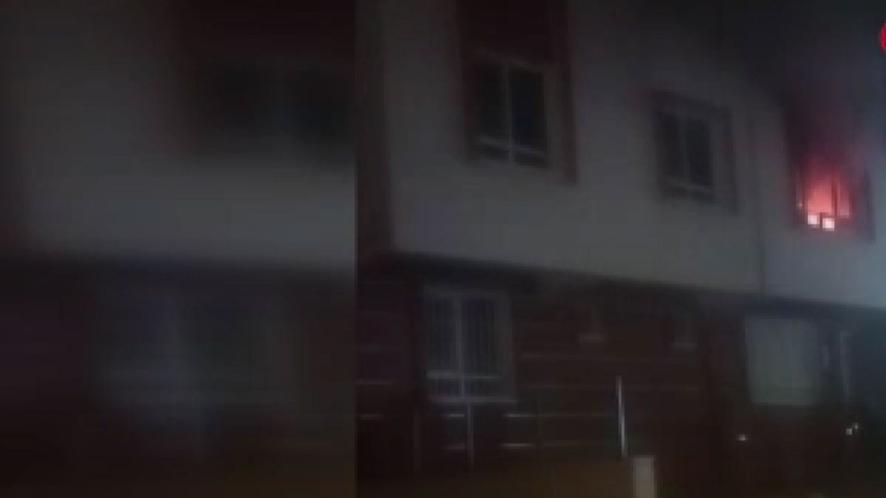 Keçiören'de korkutan ev yangını!