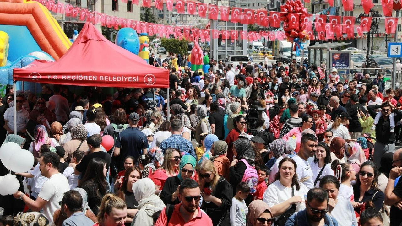 Keçiören'de dolu dolu 23 Nisan coşkusu