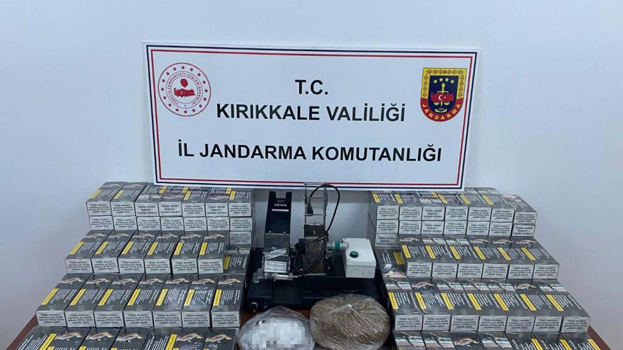 Kırıkkale'de yüklü miktarda kaçak tütün ve makaron ele geçirildi