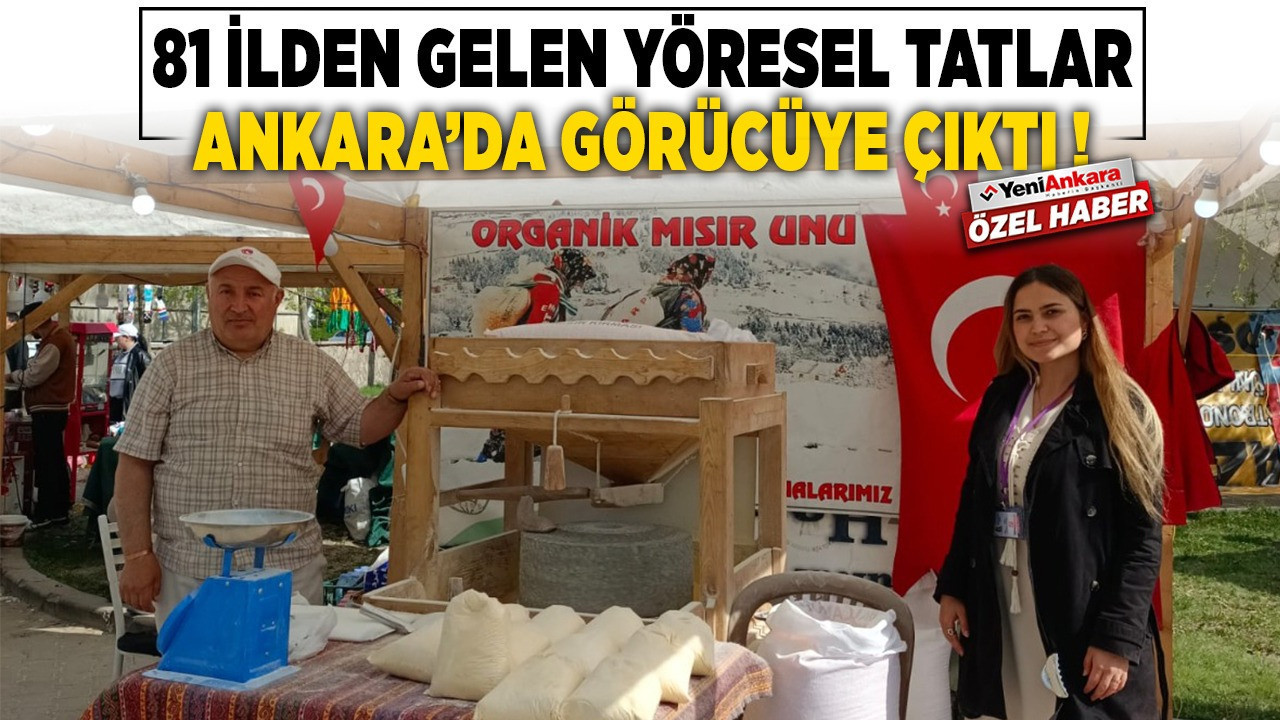Ankara Gölbaşı, 81 ilden gelen yöresel tatlara ev sahipliği yapıyor