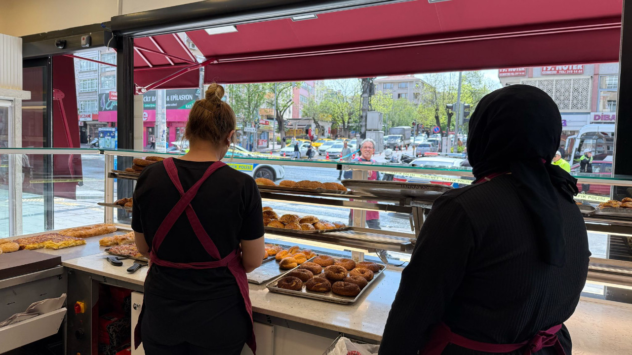 Ankara'da 1 Mayıs'ta çalışan işçiler