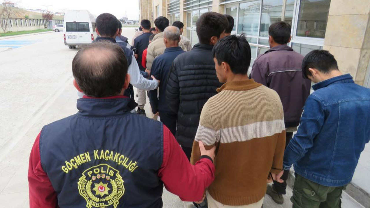 Kırşehir’de 18 düzensiz göçmen yakalandı!
