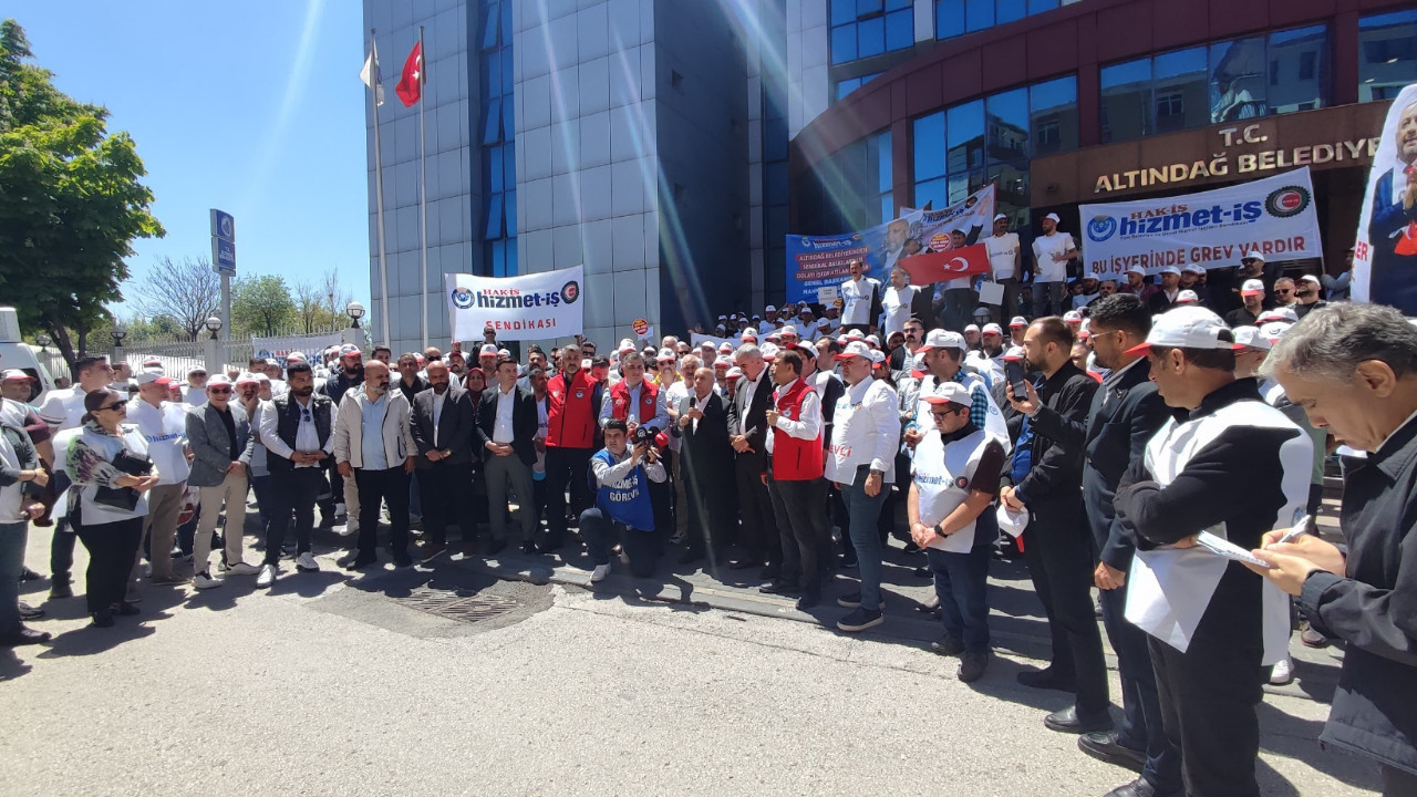 HAK-İŞ Genel Başkanı Arslan'dan Ankara'da grevdeki işçilere destek ziyareti!