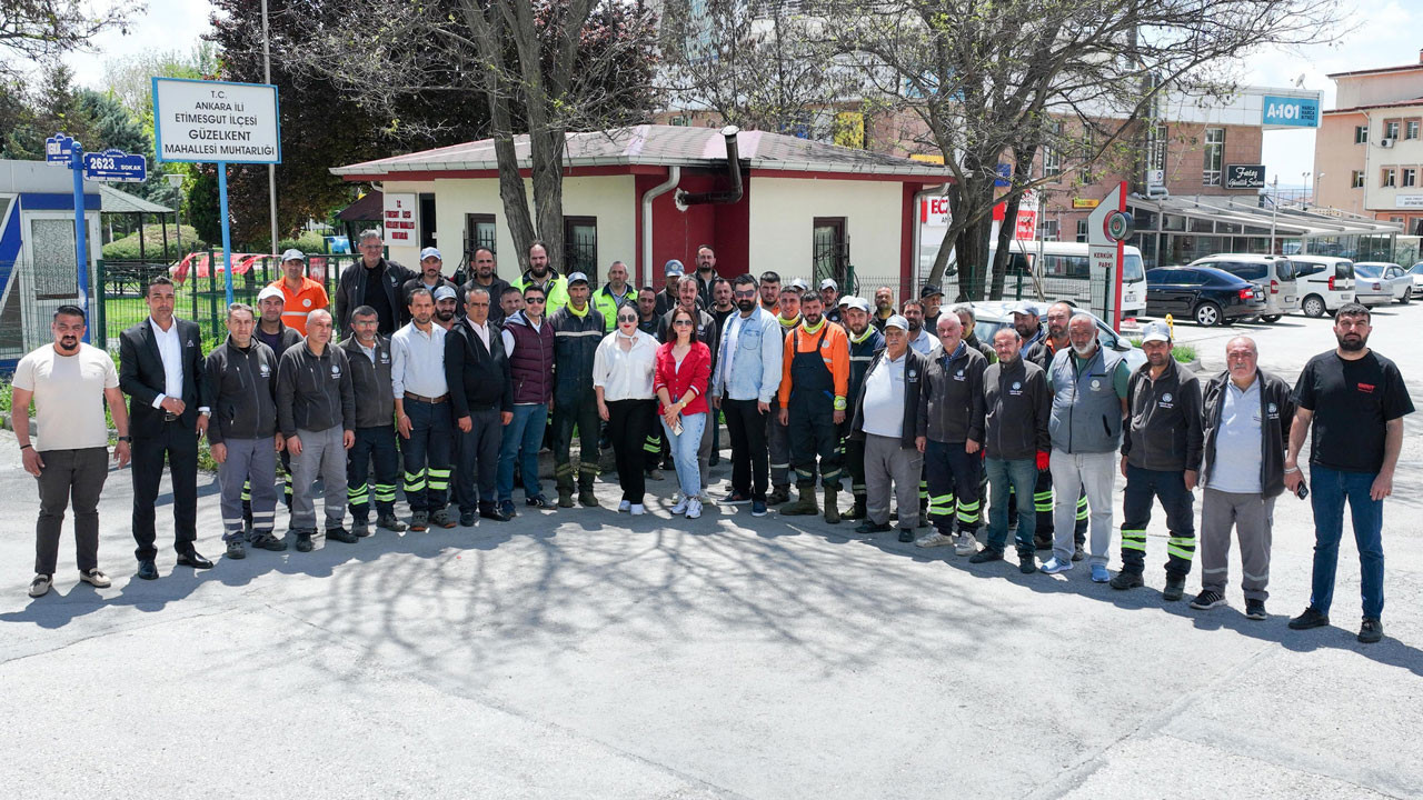 Etimesgut sokakları bahara hazırlanıyor