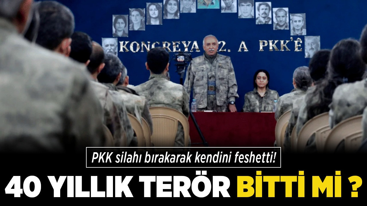 PKK silahı bırakarak kendini feshetti! 40 yıllık terör bitti mi?