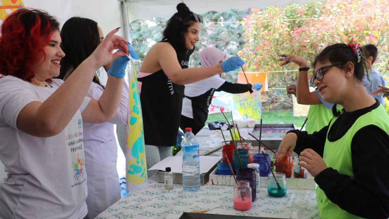 Gölbaşı'nda sanat ve sporla engelsiz buluşma