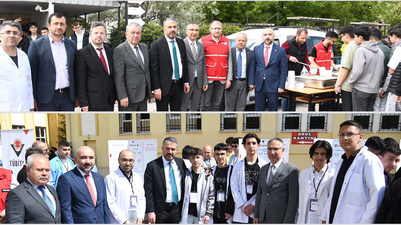 Pursaklar Belediye Başkanı Çetin’den lise ziyareti! Gençlerin projelerine tam not