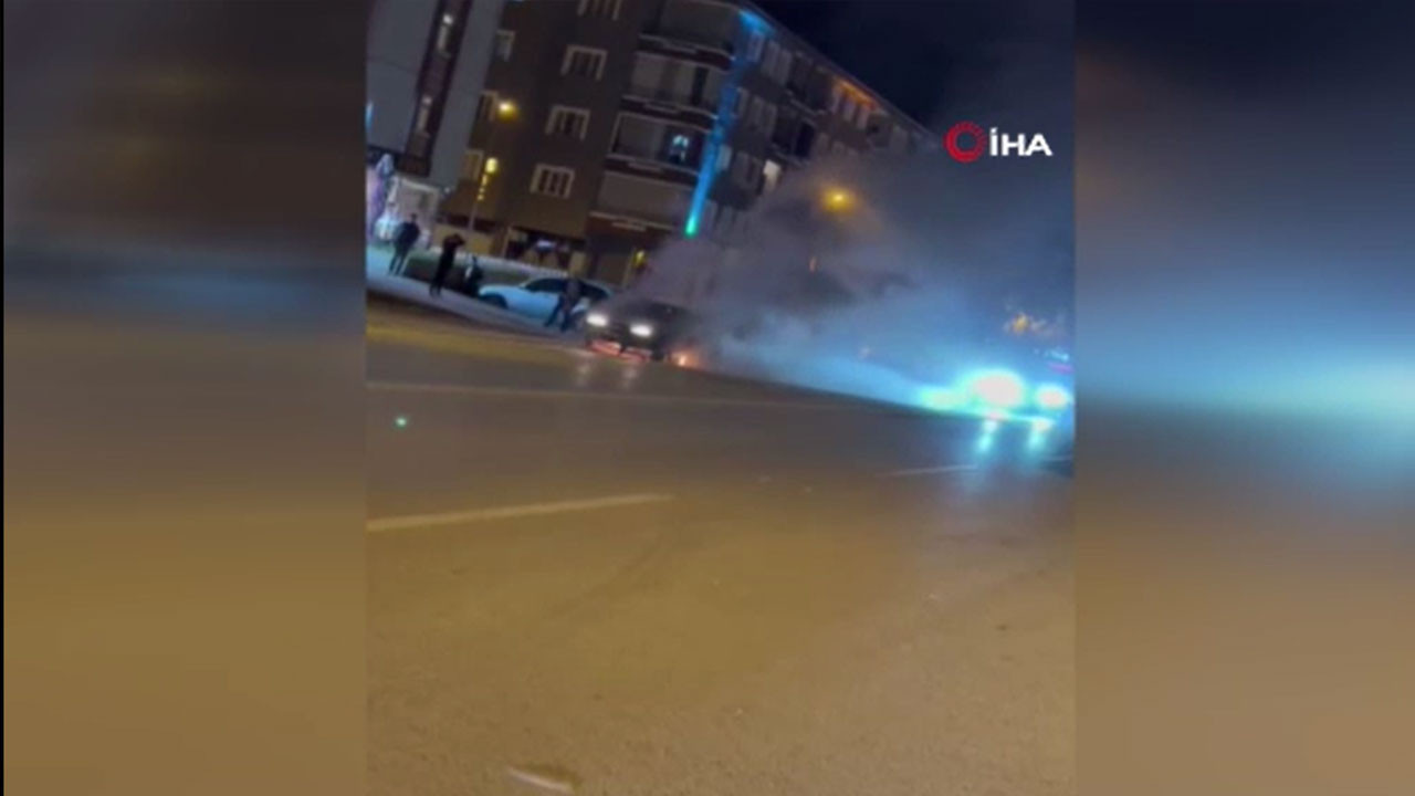 Ankara'da LPG'li araç patlaması! Araç küle döndü