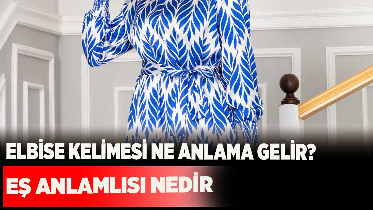 Elbise kelimesi ne anlama gelir? Eş anlamlısı nedir?