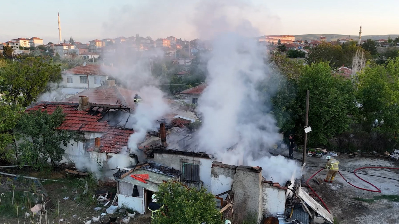 Kırıkkale'de müstakil evde yangın