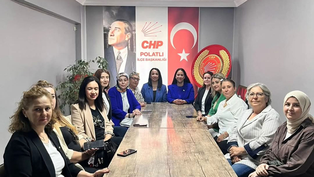 CHP Ankara Kadın Kolları Başkanı Ayça Çağlar, Polatlı'da kadınlarla bir araya geldi