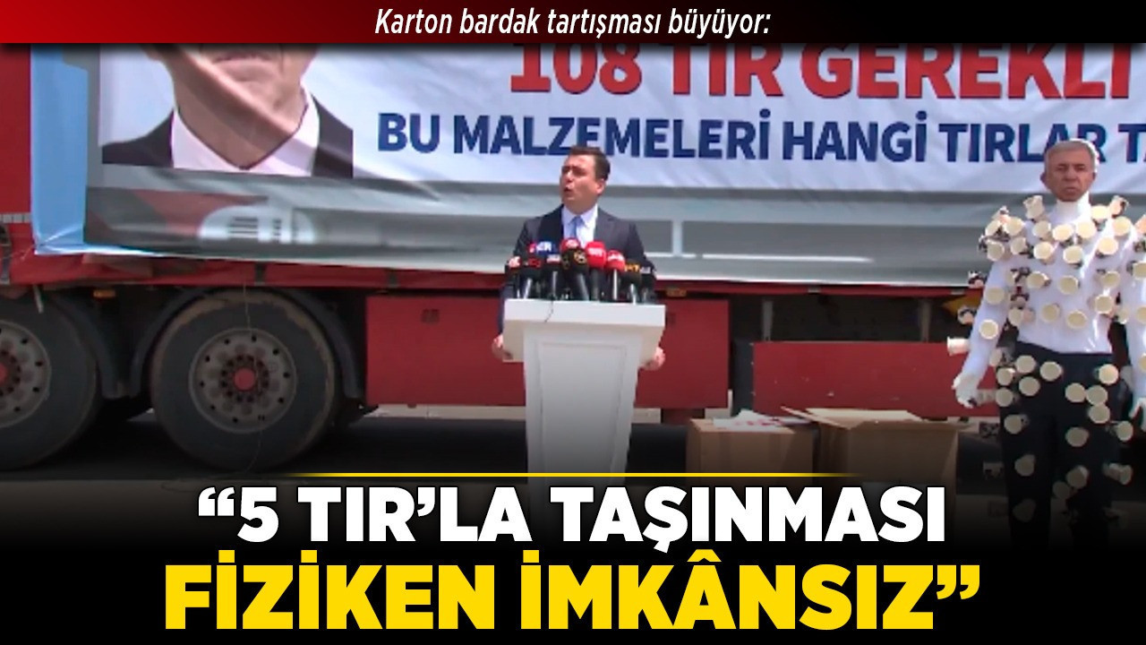 Ankara'da karton bardak tartışması büyüyor! Osman Gökçek, "5 TIR’la taşınması fiziken imkânsız"