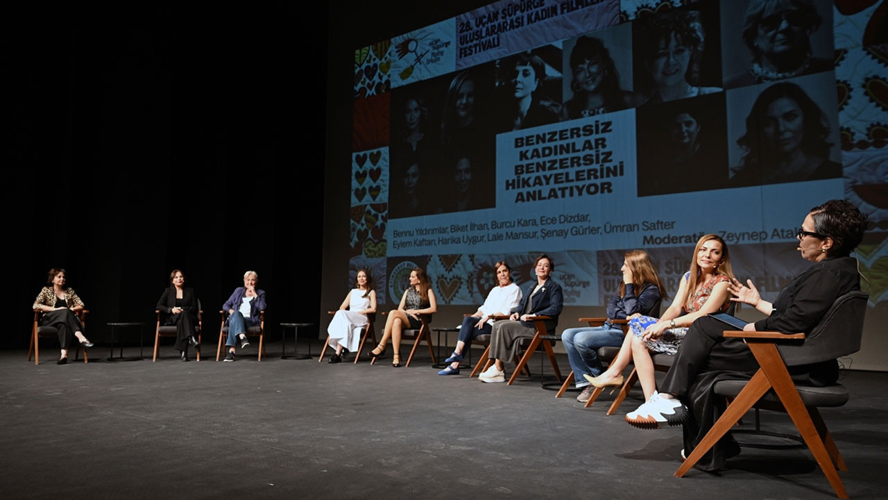 Etimesgut’ta Uçan Süpürge Kadın Filmleri Festivali kapsamında "Benzersiz kadınlar benzersiz hikayelerini anlatıyor" söyleşisi yapıldı
