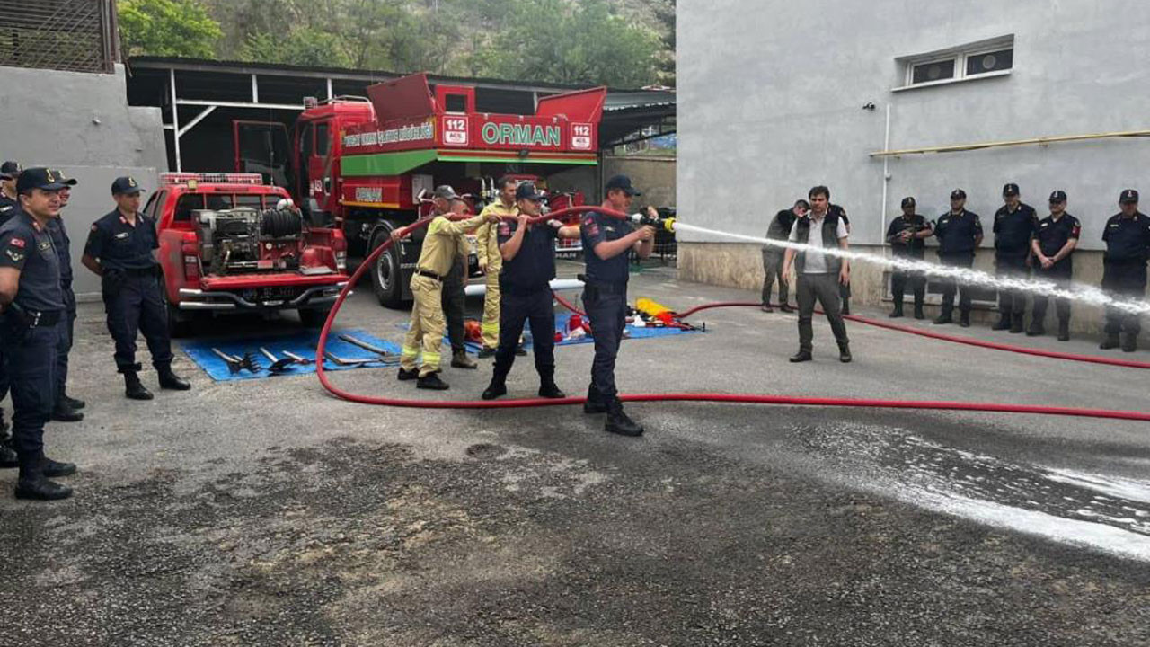 Yozgat’ta Jandarma Komutanlığı personeline yangın tatbikatı yaptırıldı