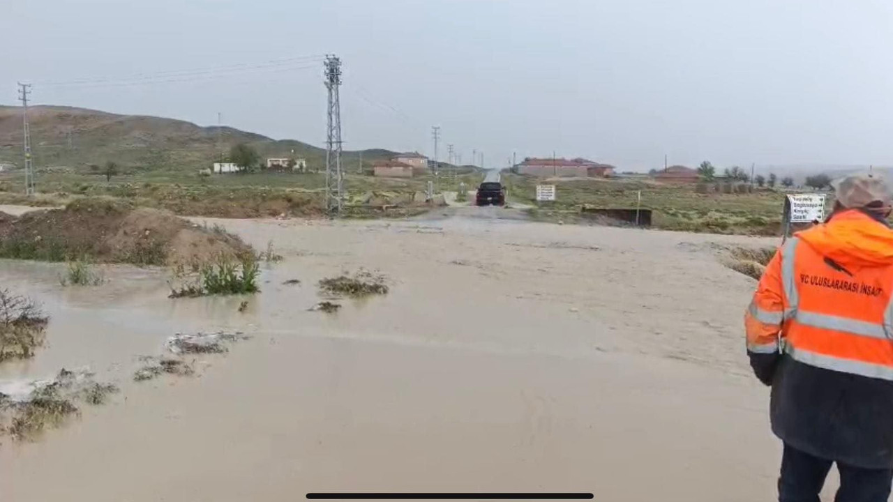 Haymana’da sağanak yağışlar sonrası sel tehlikesi