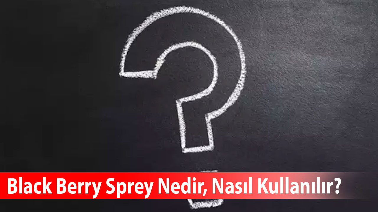 Black Berry Sprey Nedir, Nasıl Kullanılır?