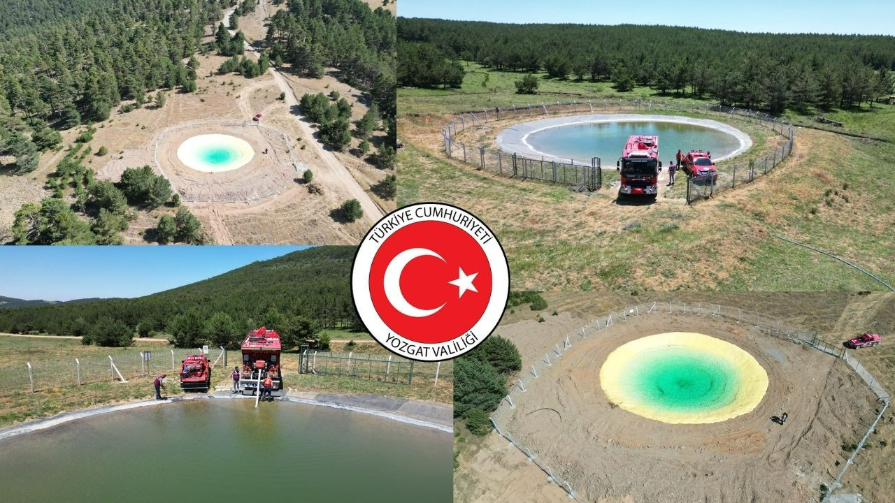 Yozgat'ta orman yangınlarına müdahale için 6 su toplama havuzu kuruldu