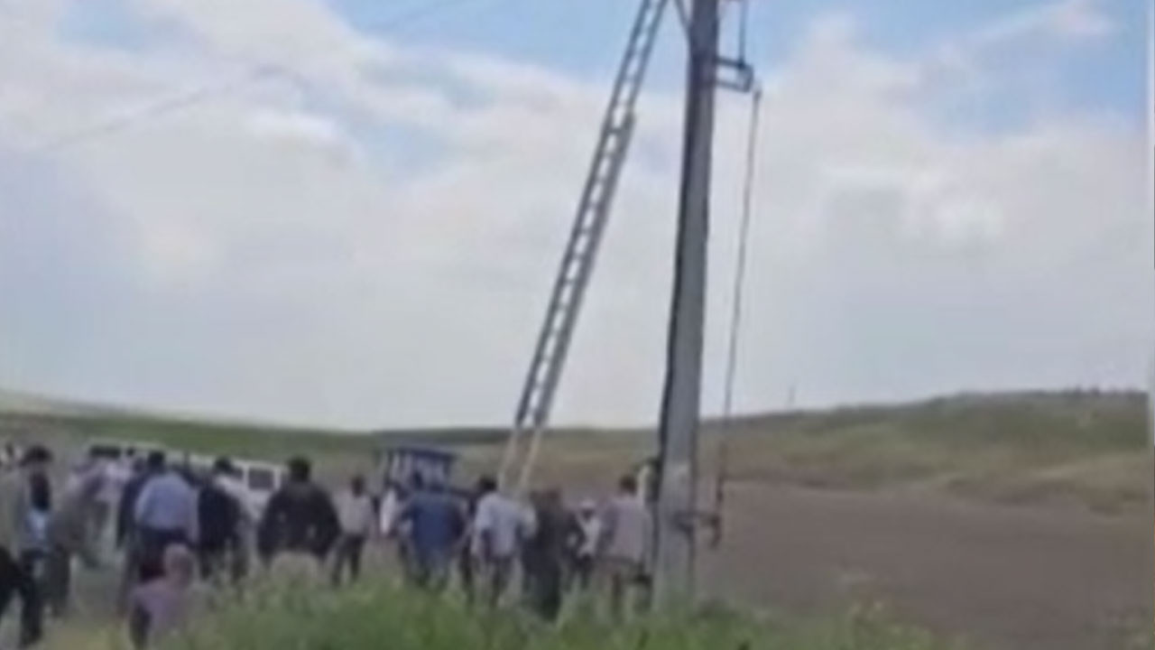 Beypazarı'nda elektrik kesintisini kontrol etmek isteyen çiftçi akıma kapıldı