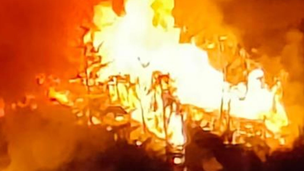 Keçiören’de boş arazide yangın: 5 dönüm alan küle döndü