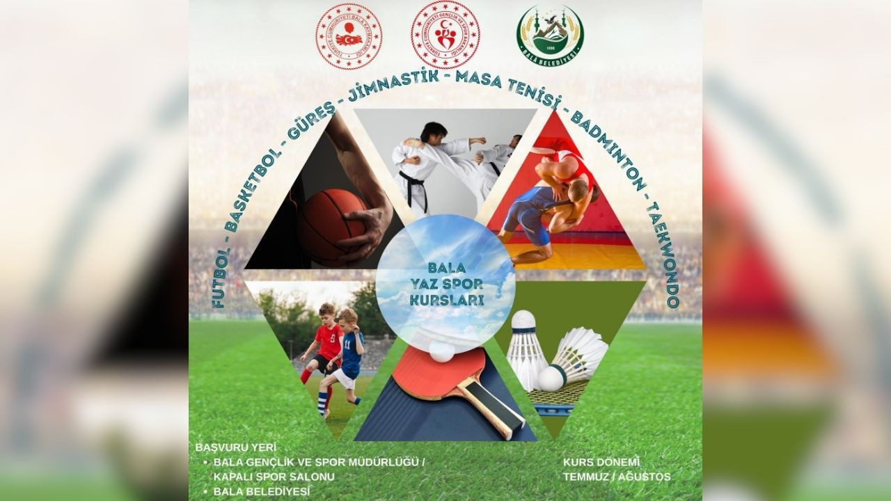 Balâ’da yaz tatili sporla şenlenecek!