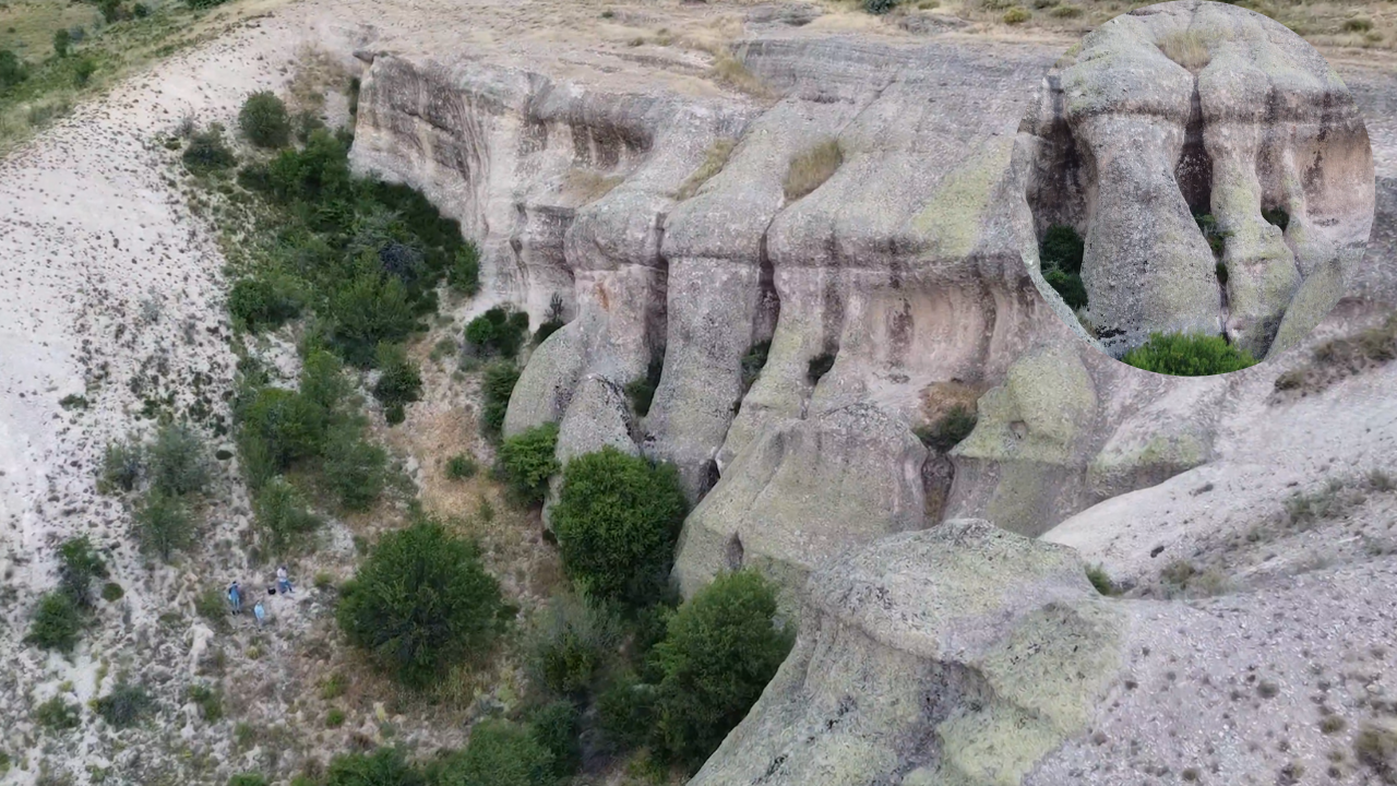 Keşfedilmeyi bekleyen doğa harikası: Yozgat Cehrilik Peri Bacaları