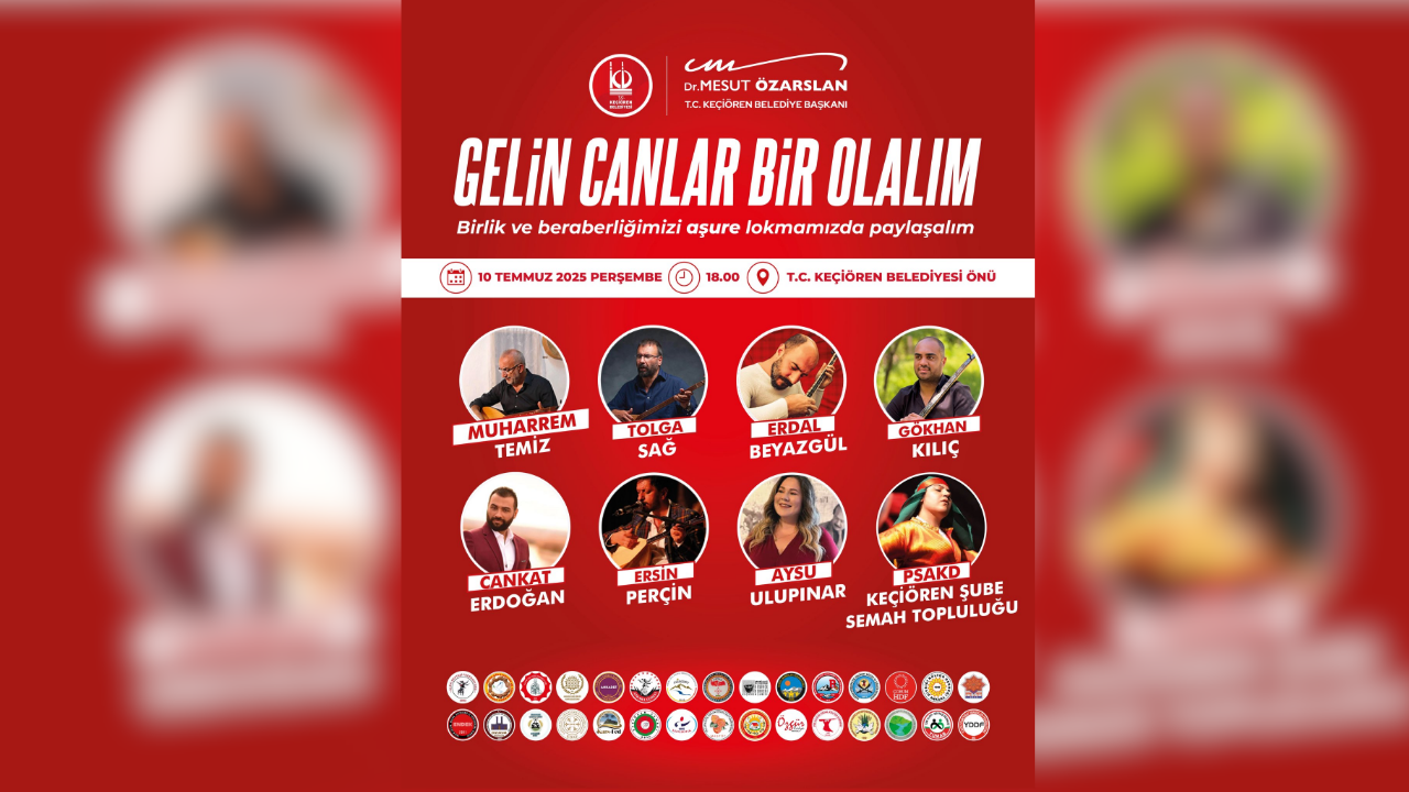 Keçiören Belediyesinden Muharrem ayında anlamlı buluşma ve konserler