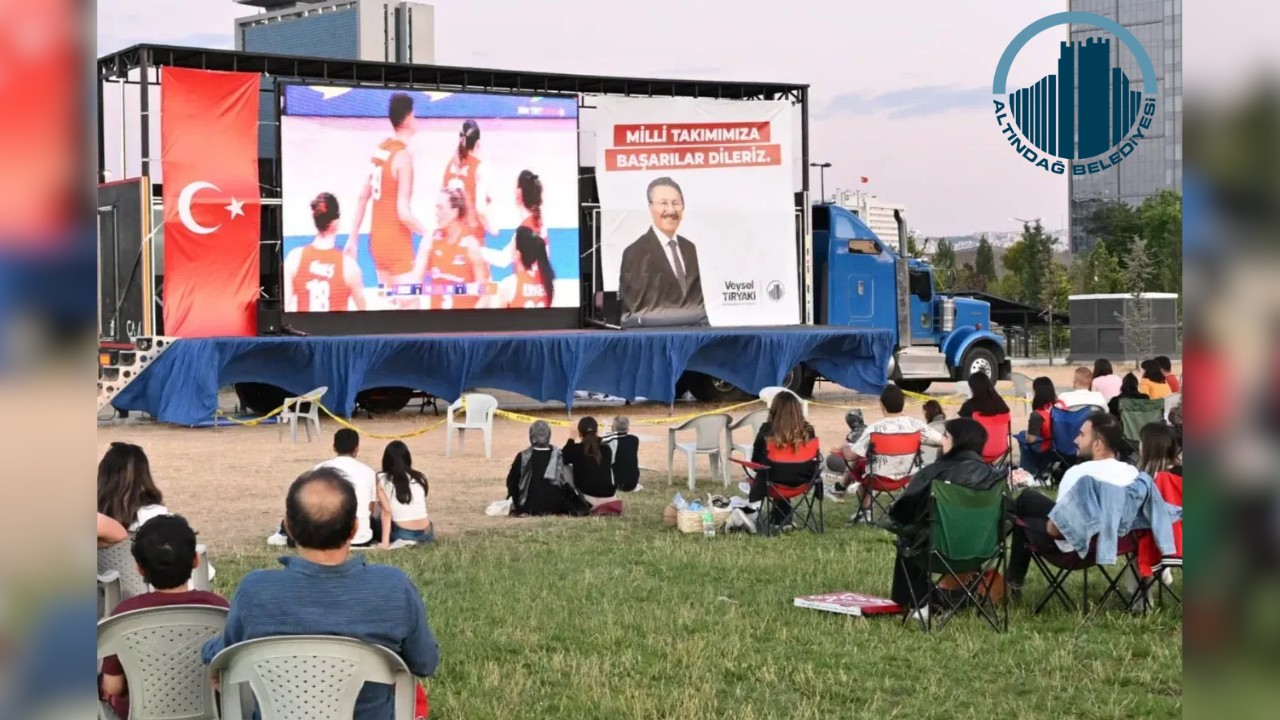 Altındağ’da voleybol coşkusu dev ekranda yaşanacak