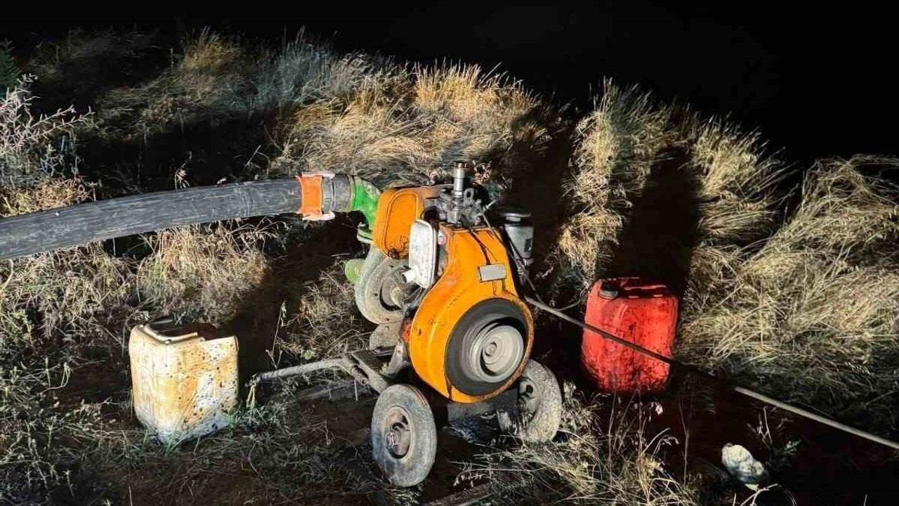 Yozgat’ta bir vatandaşın baraj suyunu kaçak kullandığı tespit edildi