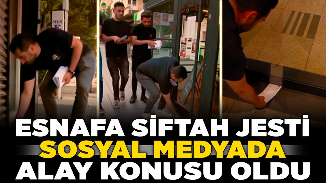 Çankaya AK Parti zarfının içinden 1 TL çıktı: Esnafa siftah jesti sosyal medyada alay konusu oldu