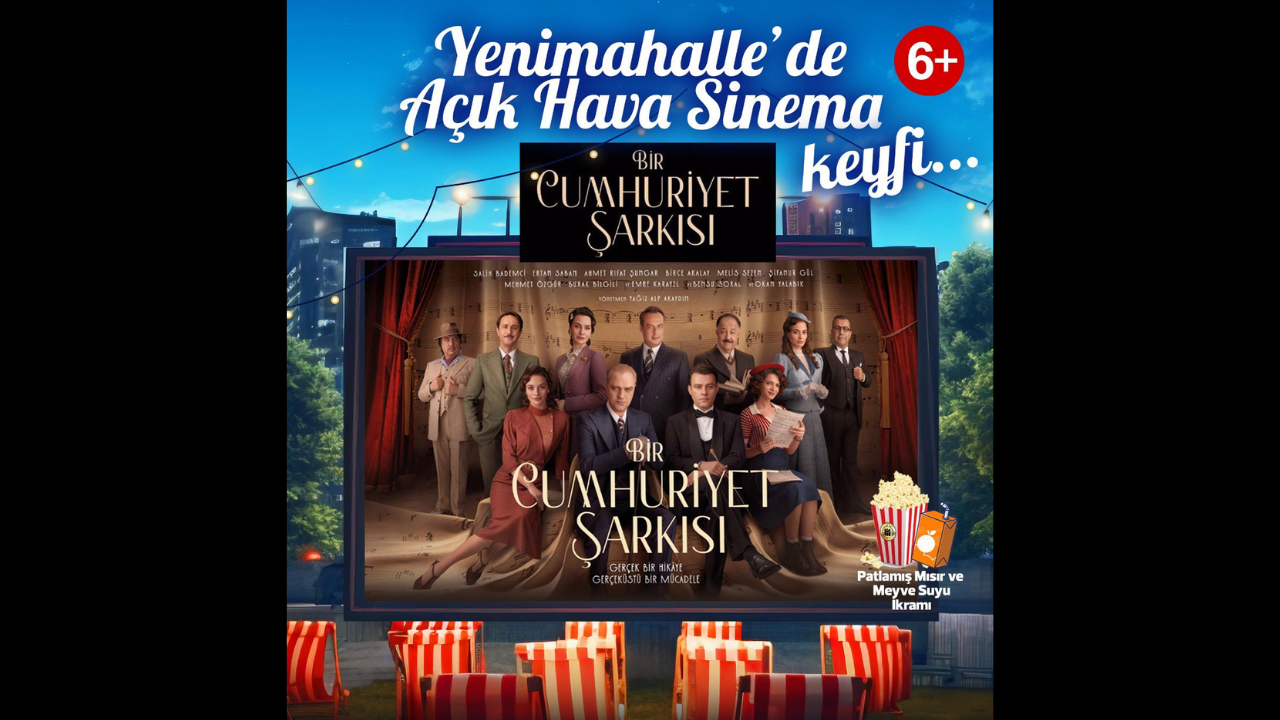 Yenimahalle’de yaz akşamları sinema keyfiyle devam ediyor