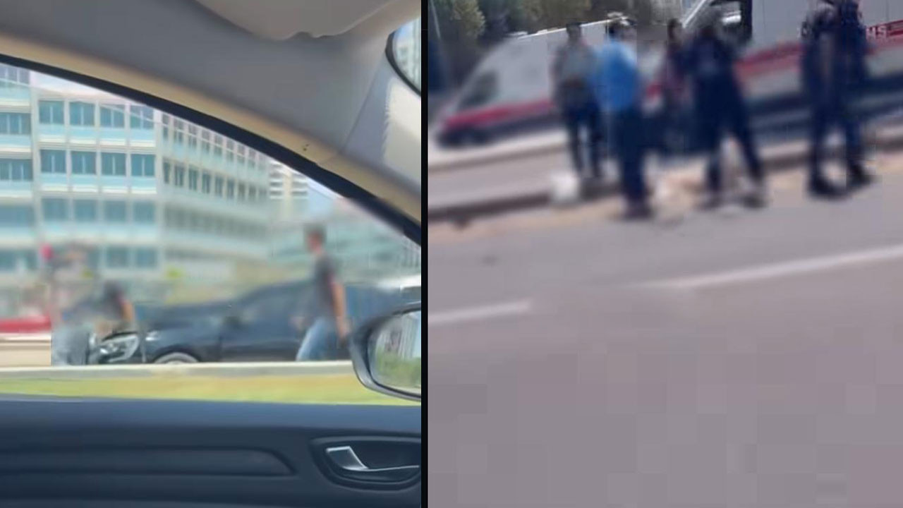 İki farklı şeritte iki farklı kaza