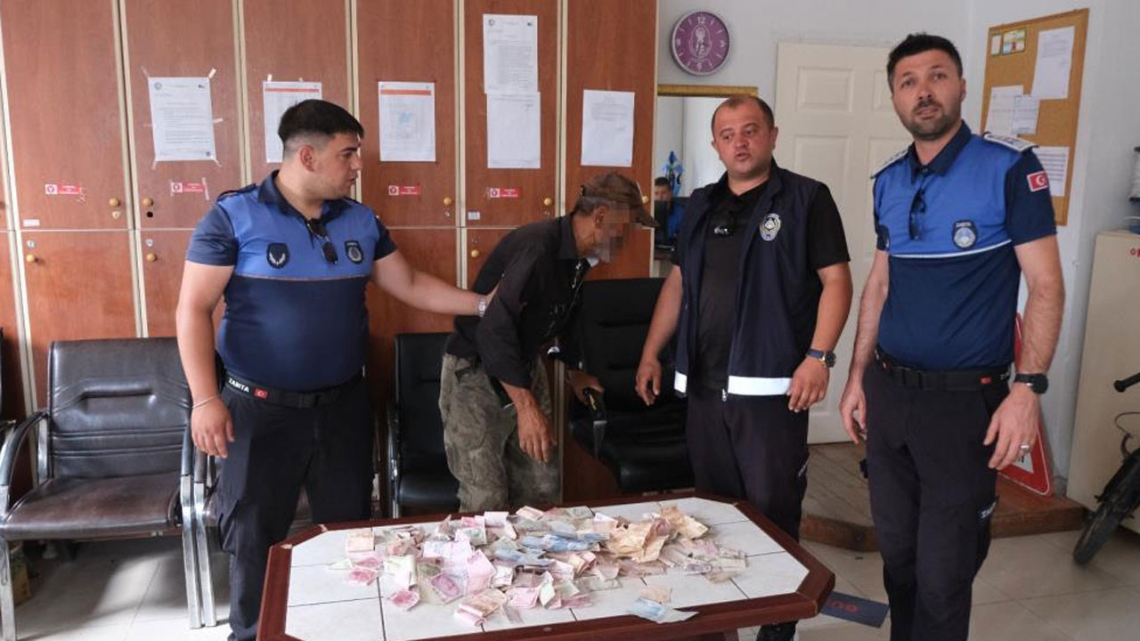 Dilencinin üzerinden küçük servet çıktı!